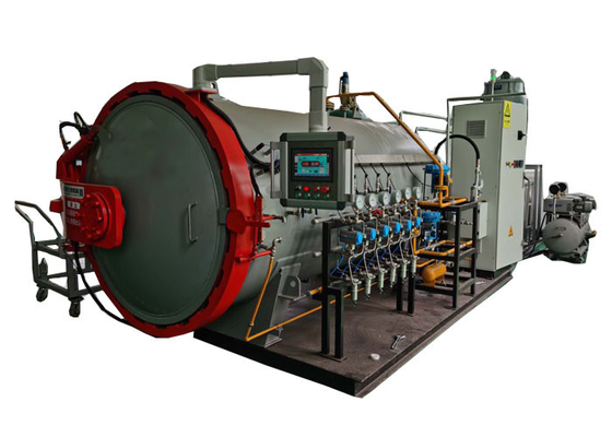 रबर वल्केनाइजेशन के लिए 220V / 380V कम्पोजिट कार्बन फाइबर ऑटोक्लेव