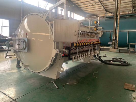 व्यास 2400 मिमी कार्बन फाइबर ऑटोक्लेव कार्बन फाइबर साइकिल / ऑटोमोटिव सामान के लिए