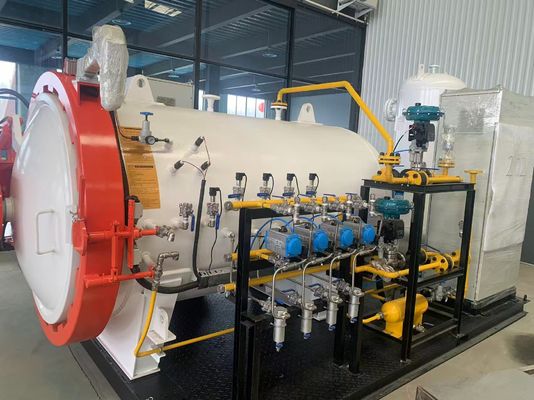 0.8MPa 600mm व्यास टच स्क्रीन कार पार्ट्स जैसे बोनट रूफ पीएलसी नियंत्रण औद्योगिक छोटे कंपोजिट आटोक्लेव प्रयोगशाला के लिए