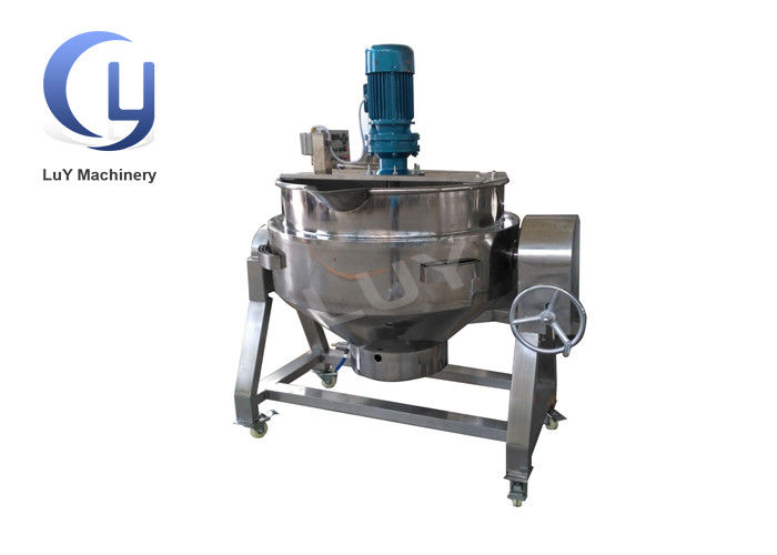 स्टीम/इलेक्ट्रिक/गैस द्वारा हीटिंग के लिए 100L - 500L टिल्टिंग स्टीम केटल 0.8Mpa
