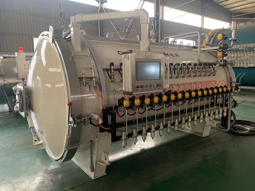Hydraulic Pressure Open Door ASME Marked Industrial Autoclave Vacuum Composite Curing Autoclave