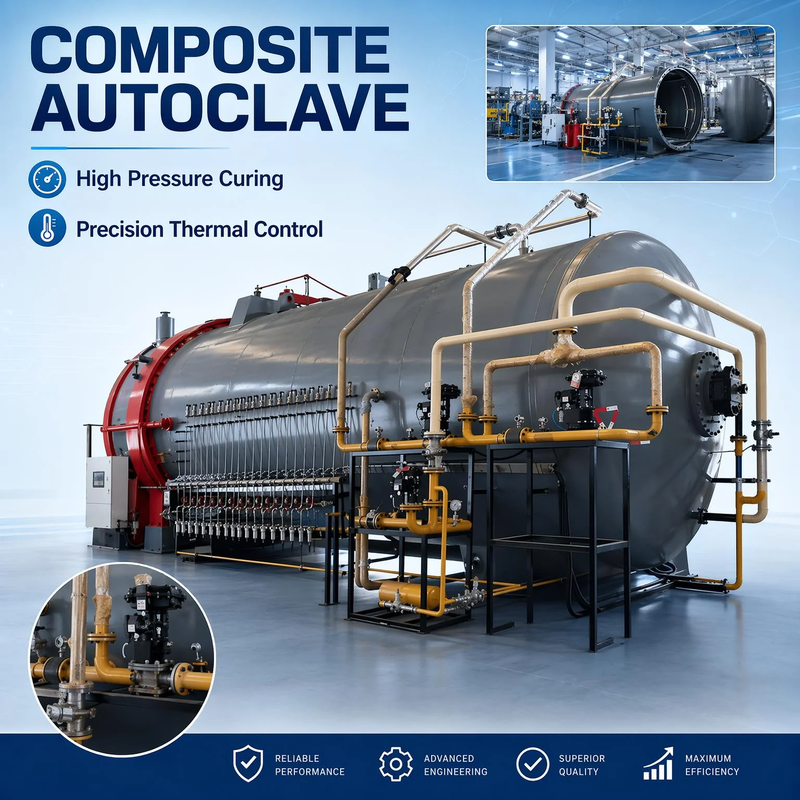 आईएसओ सीई प्रमाणित क्षैतिज आटोक्लेव इंजन 10Kw-700Kw निर्माण इन्सुलेशन सामग्री के लिए उच्च सीलिंग का इलाज करने की शक्ति