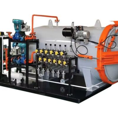 वैक्यूम प्रीप्रेग सीई कार्बन फाइबर सीट मशीन उच्च दबाव कंपोजिट ऑटोक्लेव इंजन डबल-वॉल्ड टैंक उच्च तापमान बड़ी क्षमता